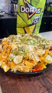 24-Layer All Pickle Nachos – The Ultimate Tangy, Cheesy, Crunchy Snack Stack