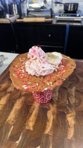 Pink Hot Chocolate and Cookies