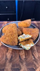 Deep Fried Jalapeño Popper Stuffed Doritos